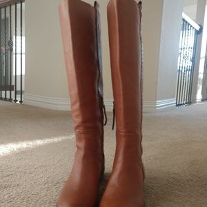 Sam Edelman Prina 2 Tall Shaft Wide Calf Leather Riding Boots